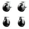 Service Caster 5 Inch Phenolic Caster Set with Roller Bearings 2 Brakes 2 Rigid SCC SCC-20S520-PHR-TLB-2-R-2 - alternate 1